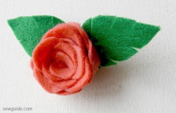 maneras fáciles de hacer rosas con fieltro Mi Máquina de Coser