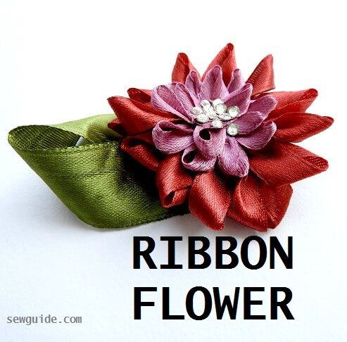 tutorial de flor de cinta