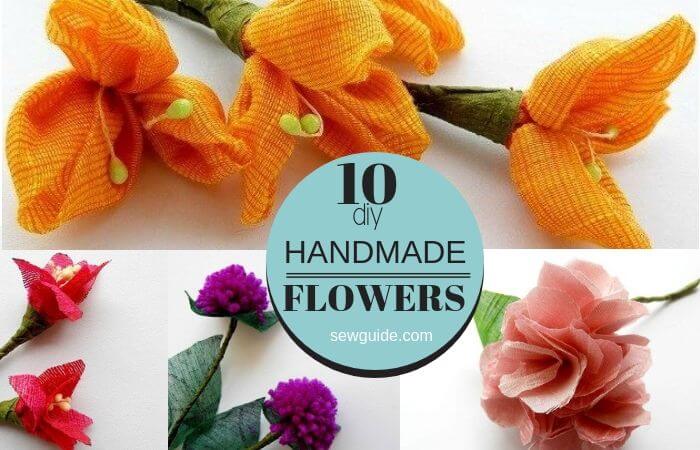hacer flores con tela