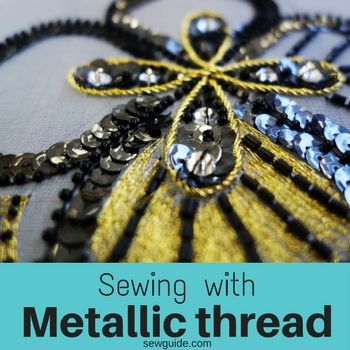 coser con hilo metálico