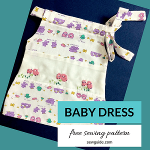 vestido de bebé patrón de bricolaje