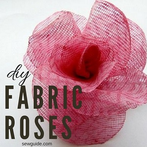 como hacer rosas de tela