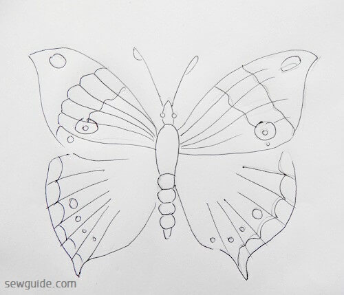 Diseño de la mariposa 
