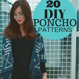Cómo coser poncho - 20 patrones gratis