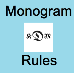 reglas de monograma