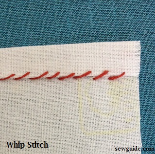 cómo coser puntadas de látigo