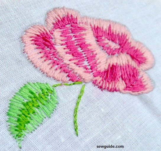 tutorial bordado de costura rosa