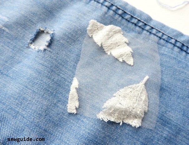 reparar jeans agujero