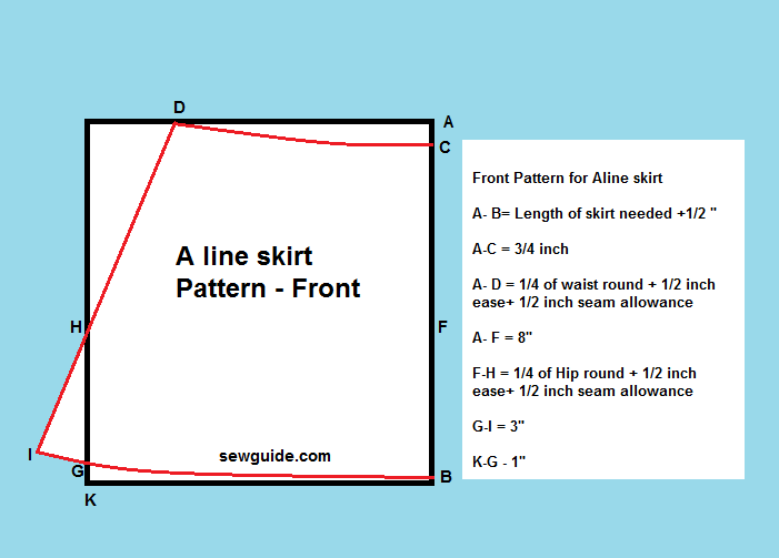 Una falda de línea