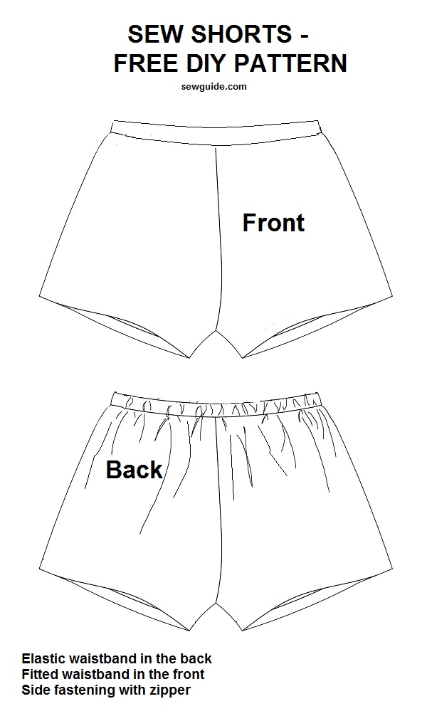 como coser pantalones cortos
