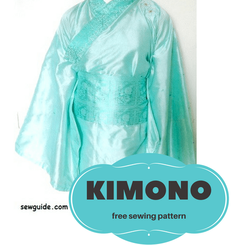 patrón de costura de kimono 