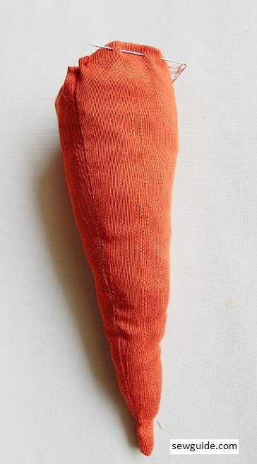 hacer zanahorias de tela
