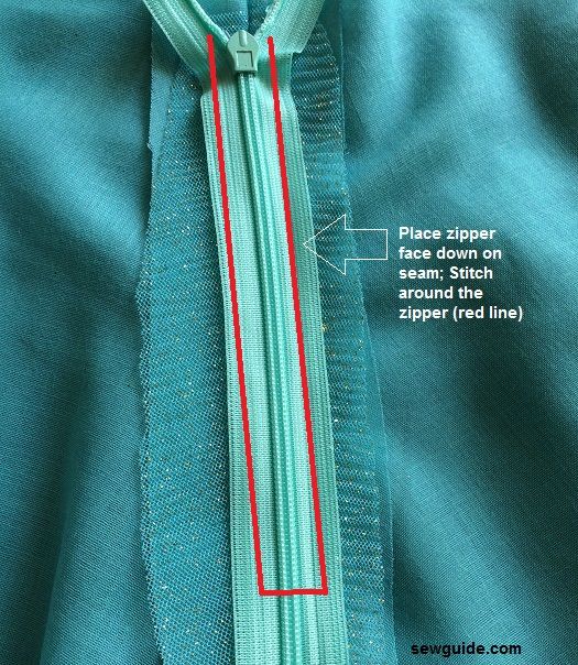 cortar y coser el patrón de falda lehenga