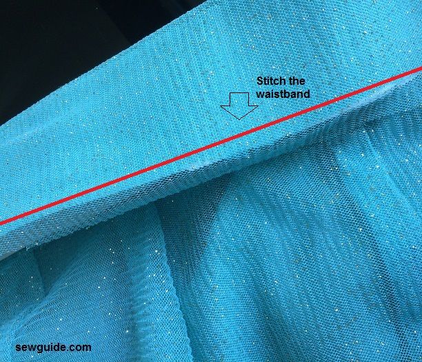 corte y costura de la falda lehenga