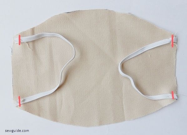 patrón de costura de máscara de tela