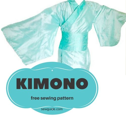 patrón de costura de kimono - bricolaje