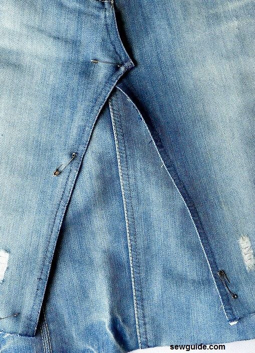 minifalda de jeans