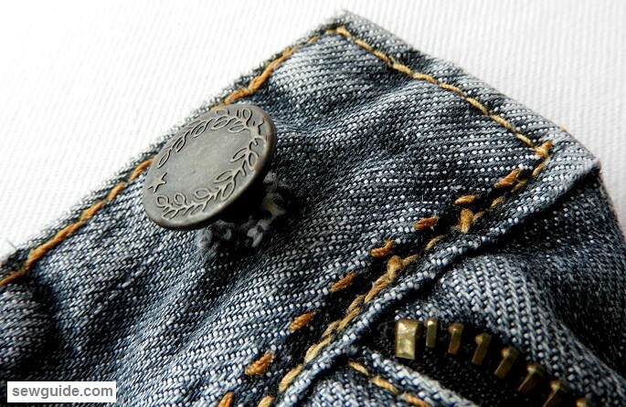 reemplazo de botones de jeans