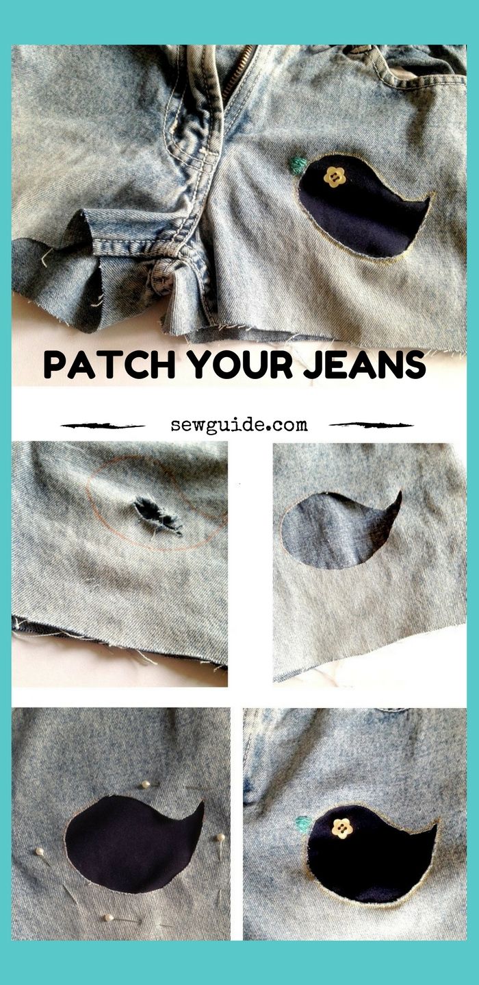 como parchar agujeros en jeans