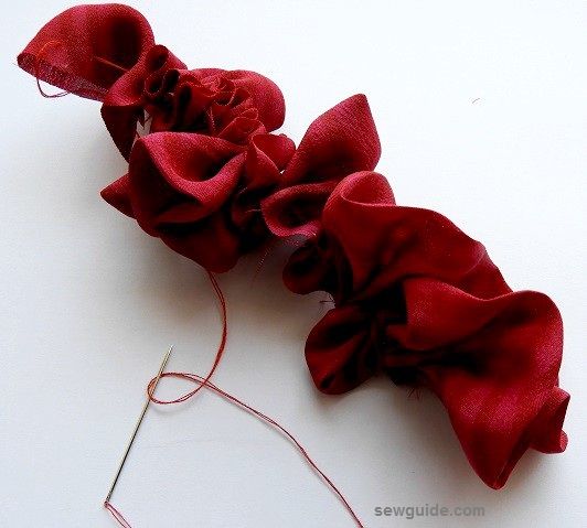 hacer rosas de tela fáciles