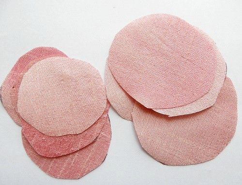 bricolaje tela rosas