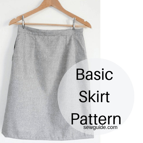 patrón básico de la falda